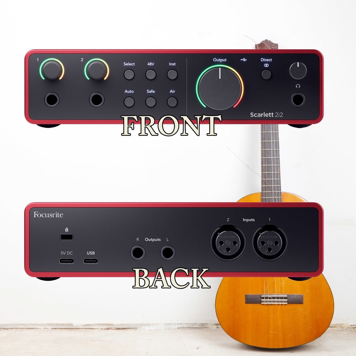 Focusrite Scarlett 2i2 4th Gen USB Interface w/SW, w/Headphones 25