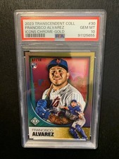 Francisco Alvarez 2023 Topps Transcendent Coll #30 Gold /10 PSA 10 METS (RC)