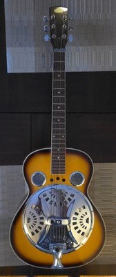 Korean-Made Regal Resonator Guitar Sunburst Finish Serial #9505128