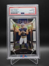 2023 Panini Select Will Levis White Prizm Suite Level Rookie RC #30/35 Psa 10