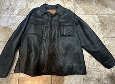 Timberland Weathergear Bomber Leather Vintage Jacket Men's Large