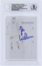 Zion Williamson Pelicans Signed 2020-21 Panini Flawless #13 #1/1 BAS 10 Card