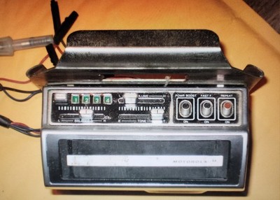 Vintage MOTOROLA Under Dash 8-Track Player & Owner's Guide Model TM316S Untested
