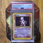 Pokemon 2000 Base Set 2 Mewtwo Holo Rare Card #10/130 PSA 8
