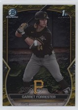 2023 Bowman Draft Chrome Yellow Lunar Crater Refractor /75 Garret Forrester 1h0p