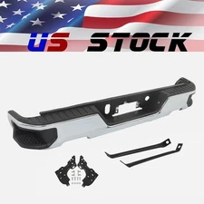 Chrome Steel Rear Bumper Assembly For 2019-2023 Chevy Silverado GMC Sierra 1500