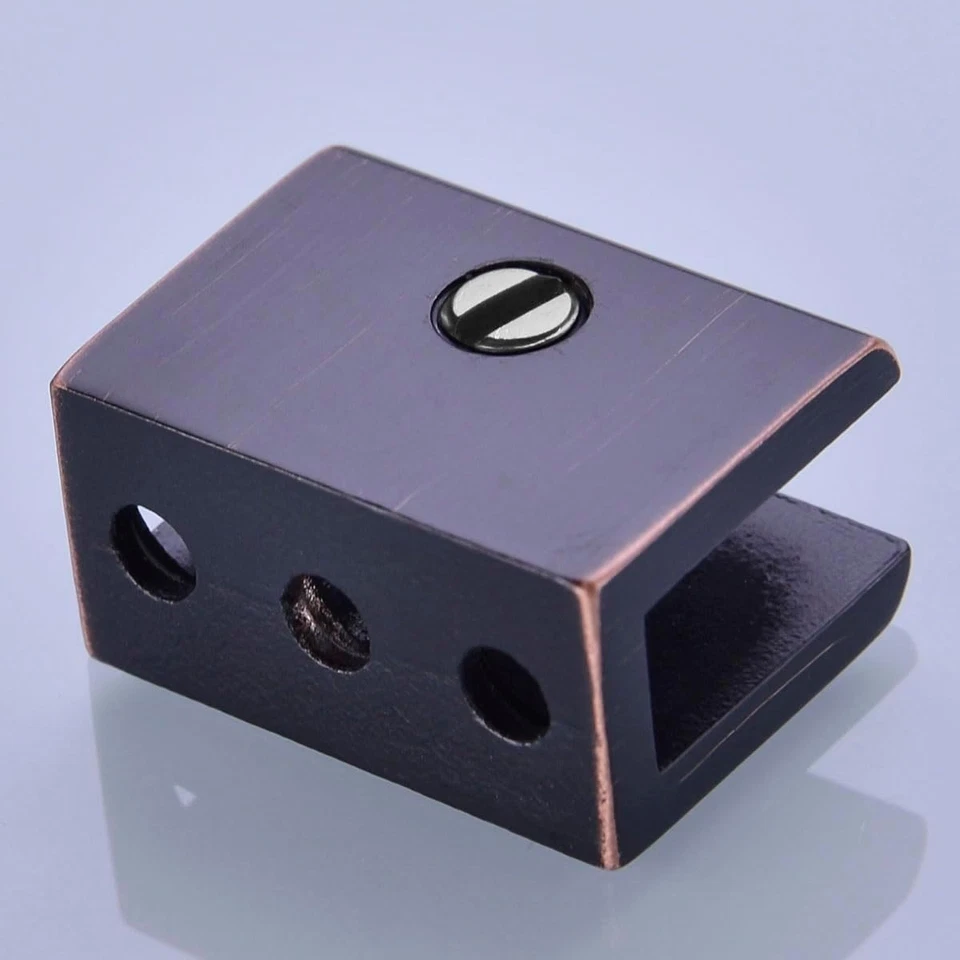 4pcs Adjustable 304 Stainless Steel Glass Clamp Clip Shelf Brackets Holder Suppo - Image 2 of 4