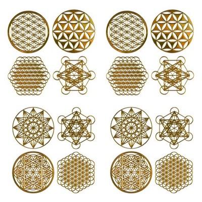 32 Teile Metall   Aufkleber  Des Lebens Kindertag Geschenke 7 Chakra K7501
