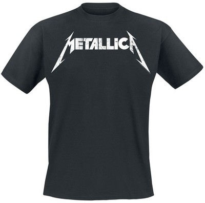Metallica T-Shirt Herren Textured Logo schwarz Band-Merch, Bands