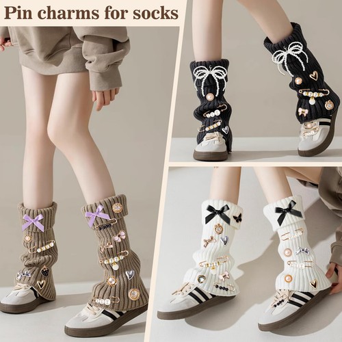 RQAYE 50pcs Breloques Chaussures pour Baskets & Accessoires - Medium, Mélange de Couleurs  - Photo 3/7