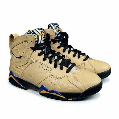 Nike Air Jordan 7 Retro Afro Beats Afrobeats Men's 9 Tan Hi Top Sneakers Shoes