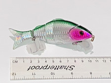 Sea Saltwater Coarse Freshwater Fishing Lure Swimbait Silver Pink Gills 12cm