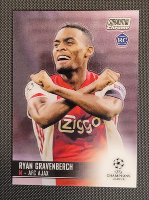 Ryan Gravenberch 2020/2021 Topps Stadium Chrome Rookie Ajax Liverpool #33
