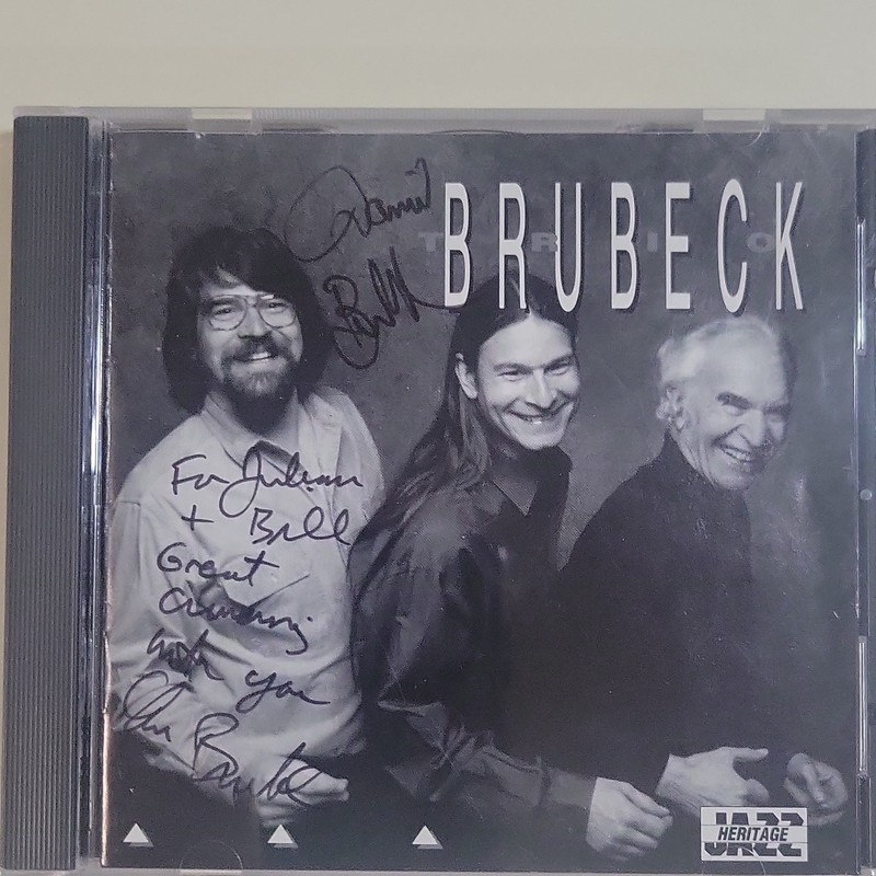 Brubeck Trio Signed CD Heritage Jazz with Booklet autographed