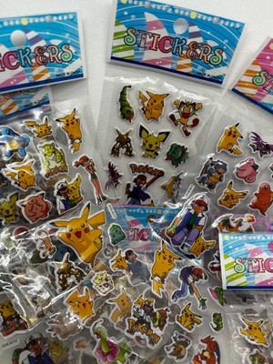 Pokemon 3D Aufkleber Sticker Bögen Set 5er Pack JE 15-20 Sticker *Neu*