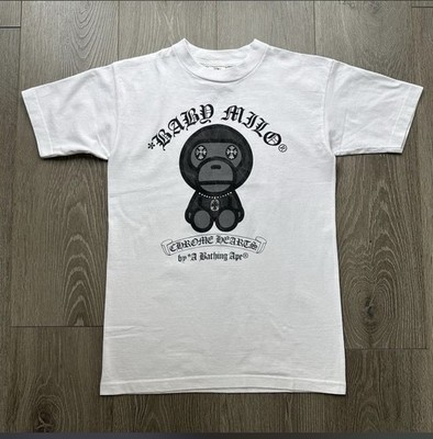 Authentic BAPE x Chrome Hearts Baby Milo  Logo Tee