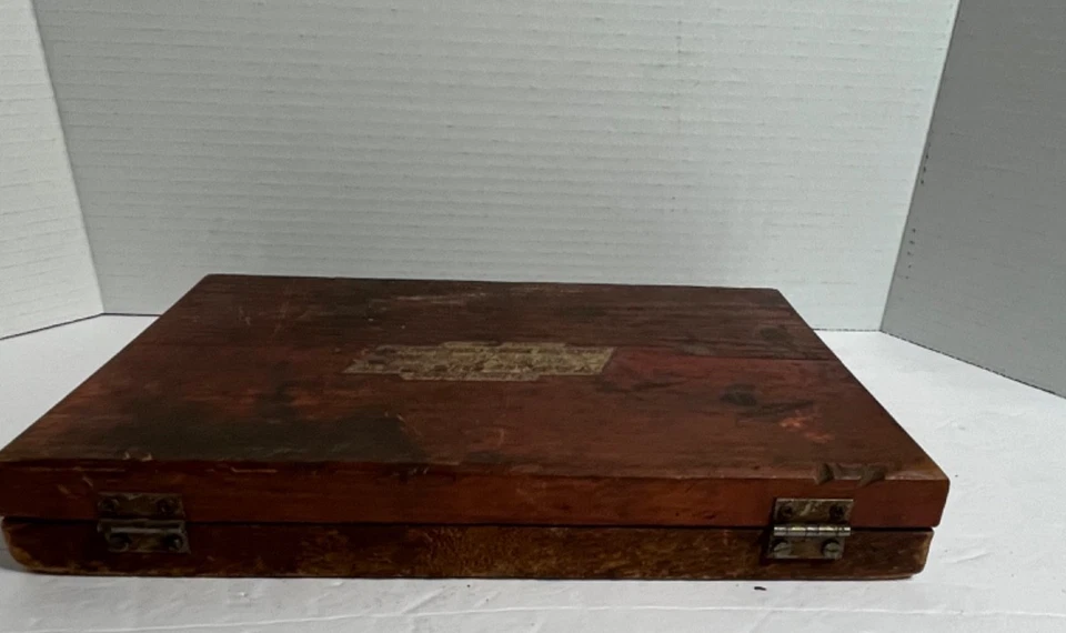 老式 Blue Point Tap & Die 套装 TD 2400 木制外壳卡扣工具美国 24 件 — 第 4/4 张图片