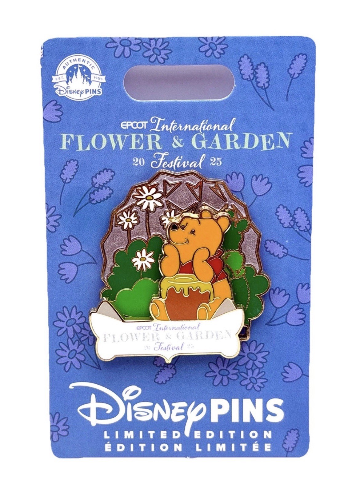 Disney Epcot Flower & Garden Festival Pin 2025 Winnie The Pooh Limited Edition