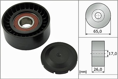 Schaeffler INA FP05571, BDC FEAD pulley for Audi A6 Quattro 14-16, Q5 14-16