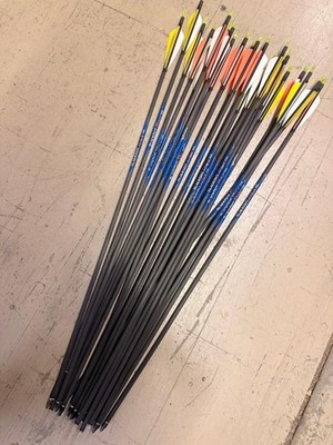 2 dz CARBON Blackout X5 Envy Hunting Target Arrows 400 Cut 29.75''