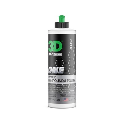 3D One Car Scratch & Swirl Remover Hybrid Rubbing Compound & Polish Buffing C...