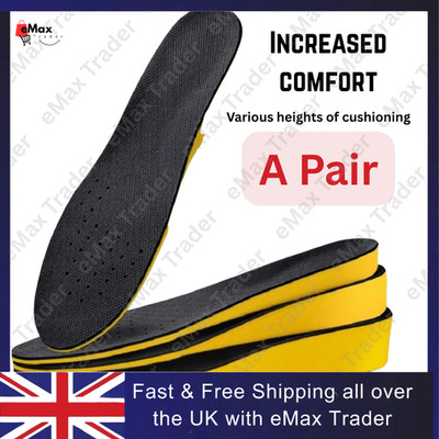 Höhenerhöhung Einlegesohlen Fersenlift Pads unsichtbare Schuhe Einlagen Herren Damen