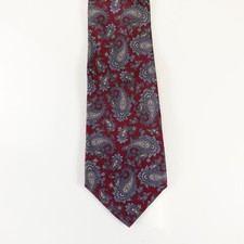 Dress Suit Silk Tie Mens Burgundy Retro Persian Paisley CHRISTOPHER HAYES Italy