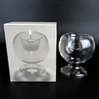 Glasi Hergiswil Glass Tea Light Holder Series Minifloralabra Switzerland Vintage Original Box