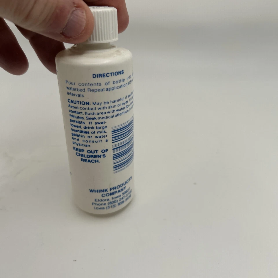 Acondicionador de cama de agua dulce Whink Water botella de 4 fl oz años 80 nuevo de stock Foto 3 de 3