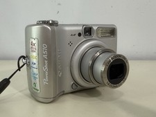 Canon Digital Camera PowerShot A510 3.2MP Silver Tested Works READ