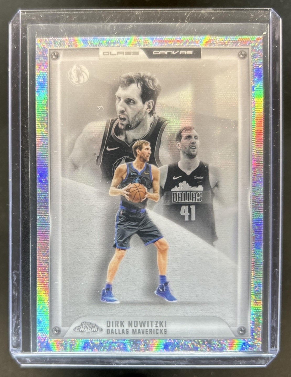 2025-26 Topps Chrome Dirk Nowitzki Glass Canvas SSP #GC-13 Mavericks