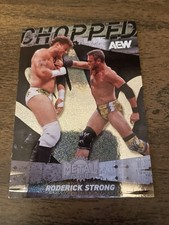Roderick Strong 2025 AEW Metal Universe Chopped Insert Wrestling Card Skybox
