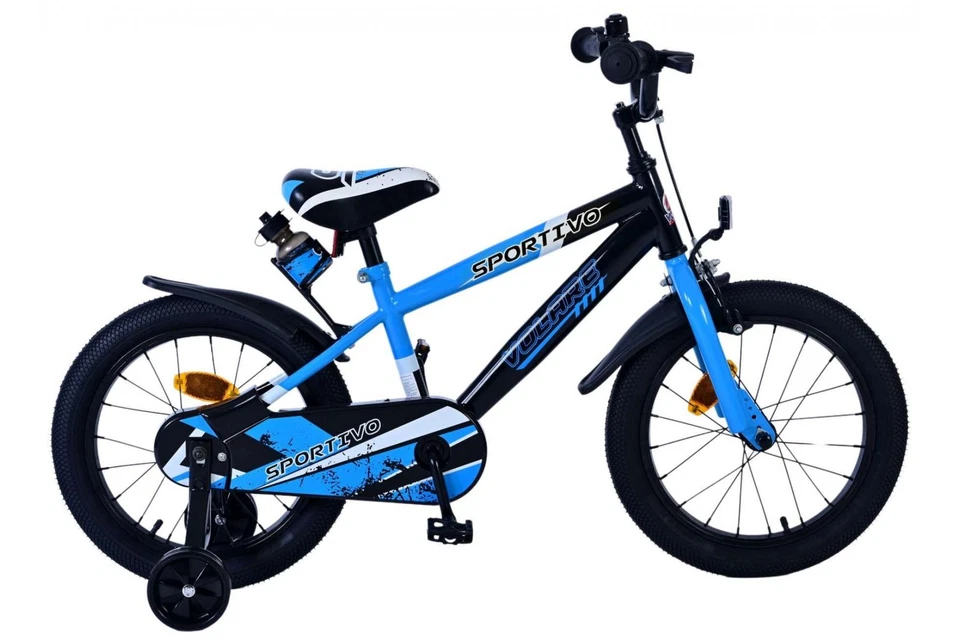 B-WARE - Volare Sportivo Kinderfahrrad für Jungen - 16 Zoll in Blau Schwarz