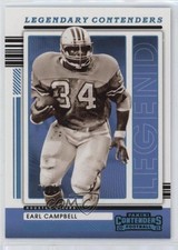 2021 Panini Contenders Legendary Platinum 6/10 Earl Campbell #LGD-ECA HOF 7gk