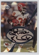 1999 Collector's Edge Pro Signatures Authentic Black Ink Kimble Anders Auto 6h1