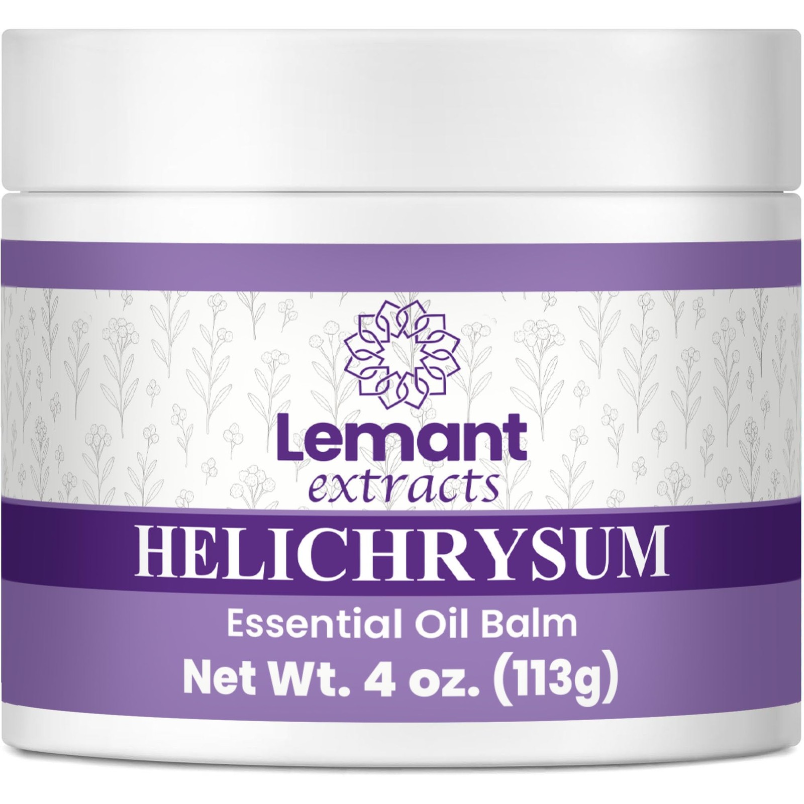 Lemant Extracts Helichrysum Balm (4 oz) &ndash; Triple Strength 