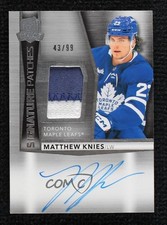 2024-25 Upper Deck The Cup Signature 43/99 Matthew Knies #SP-MK Patch Auto 2d8