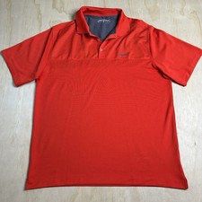 Nike Golf Dri-FIT Polo Shirt Men  s XL Red Short Sleeve Performance Athletic