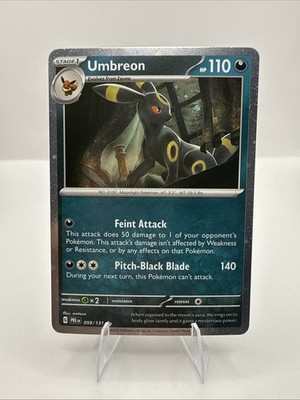Umbreon - (Cosmos Holo) Rare Prismatic Evolutions Tin Promo Costco 059/131 NM