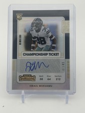 2021 Panini Contenders #249 ISRAEL MUKUAMU Auto RC Rookie Ticket /49 RARE