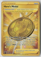 hero's medal pokemon card value - - 201/185 - Vivid Voltage - Full Art The Pokmon VMAX this card is attached to gets Hero's Medal #152 Prices |