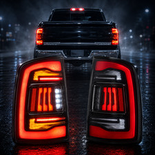 Tail Lights For 2019-2024 Dodge Ram 2500 Clear Led Sequential Rear Lamps Pair Tail Lights For 2019-2024 Dodge Ram 2500 Clear Led Sequential Rear Lamps Pair