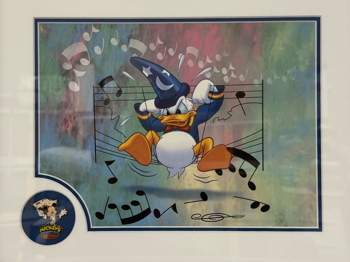 Disney Collector's 2003 Mickey's Philharmagic (Donald Duck) Framed