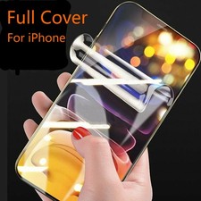 Full Cover Sticker For iPhone 15 14 13 12 11 Pro Max Screen Protector Hydrogel