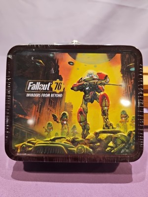 Fallout Crate Fallout 76 Invaders From Beyond Mini Lunchbox, New Sealed Rare!