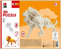 "1 Bis 40X Marabu Kids 3D Puzzle \"LöWe\", 34 Teile - Spare Bis Zu 72%"