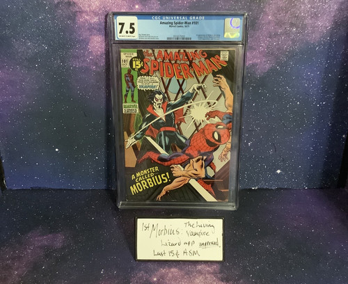 Amazing Spider-Man #101 7.5 CGC 1st Morbius Lizard Last 15c ASM Marvel Comics