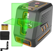 Self-Leveling Cross Line Laser Level 100ft/30 meters Range,10-level Grey 