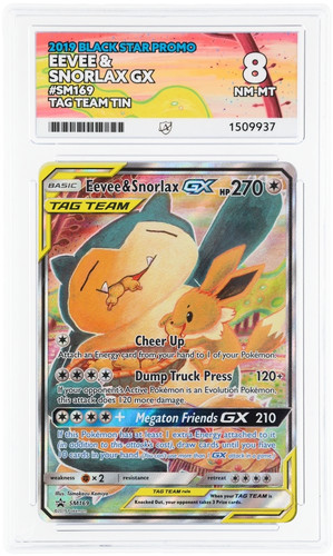 Eevee & Snorlax-GX graded ACE 8 for sale on eBay