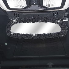 Bling Car Rearview Mirror Cover, Elastic Plush Bling Car Rear View Mirror